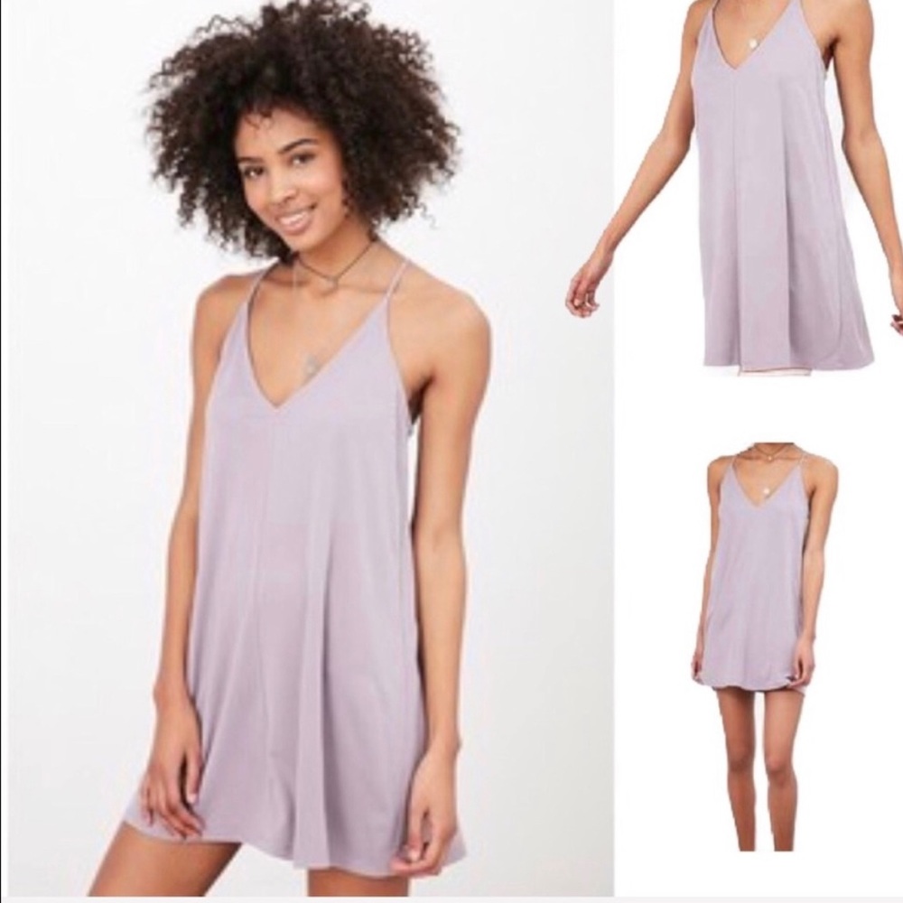 Urban Outfitters Silence + Noise Deep V Mini Razorback Slip Dress - Small